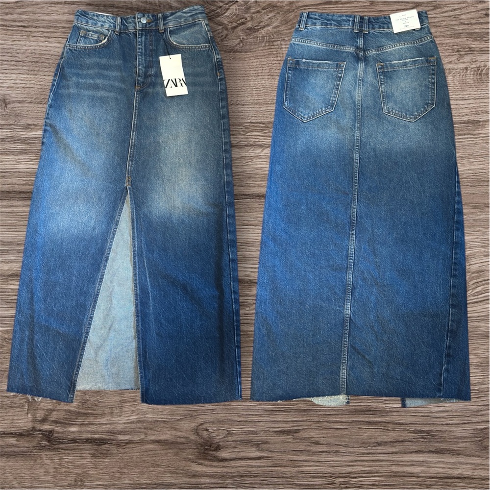 Zara Blue Maxi Skirt